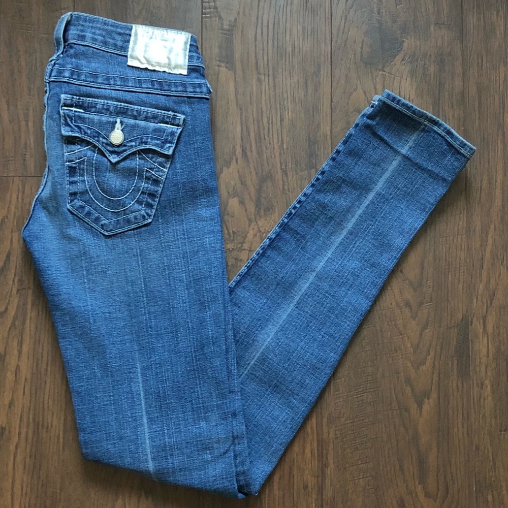 True Religion Glitz & Glam Jodie crystal jeans 25